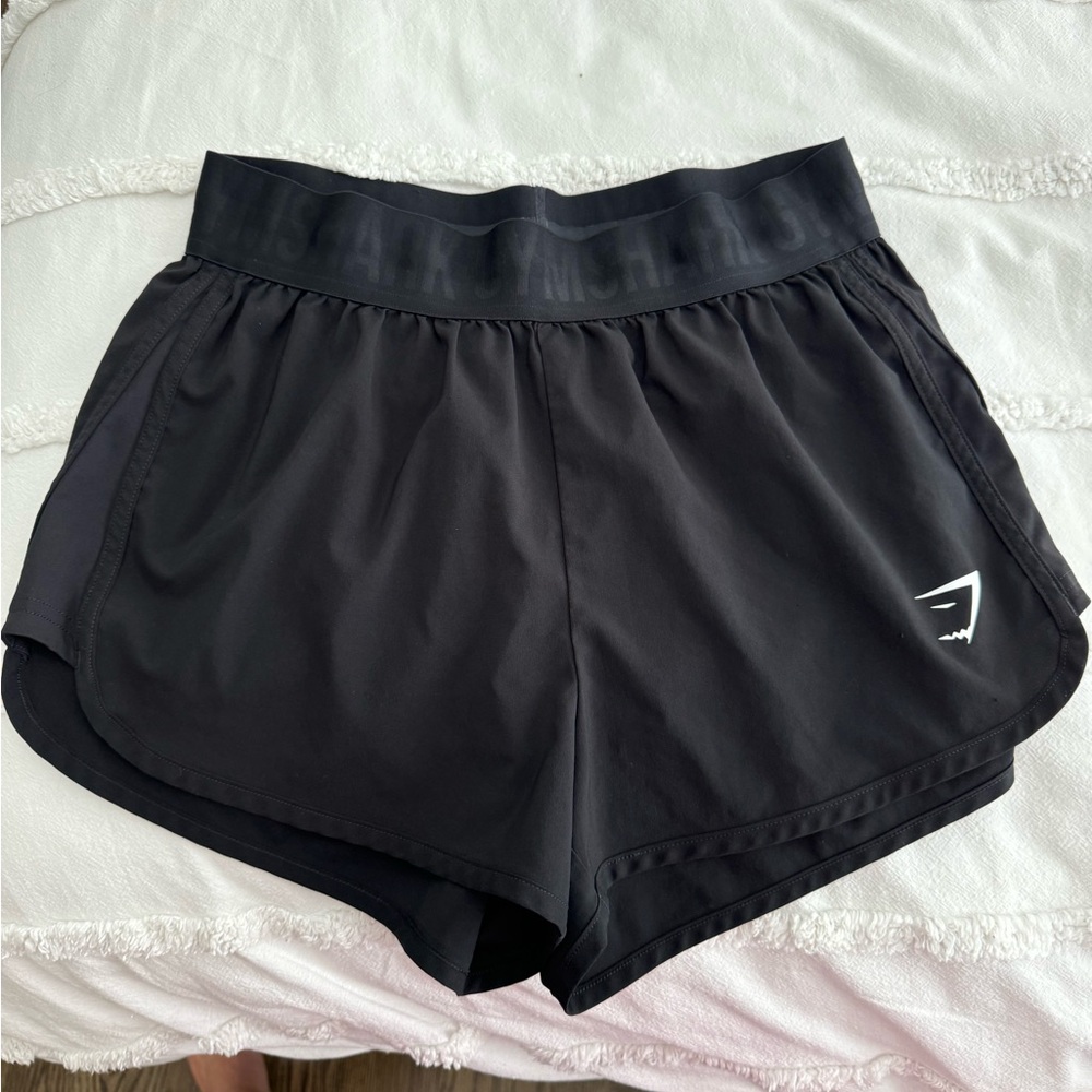 Gymshark Black loose fit training shorts- Lightweight
